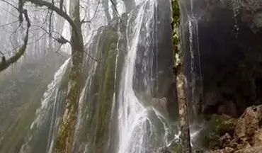 آبشار زیبای "اوبن" در منطقه حفاظت شده دودانگه + فیلم 