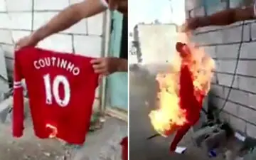  به آتش کشیده شدن پیراهن ستاره جدید بارسا! (عکس)