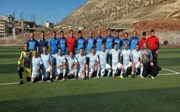 پیروزی تیم پیشکسوتان سرابله برابر پاوه