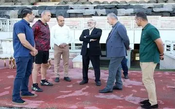 رئیس سازمان خصوصی سازی در تمرین سرخپوشان