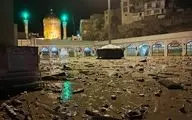 عکس| جاری شدن سیلاب و رانش زمین در امام‌زاده داوود (ع) 