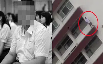 خودکشی دردناک نوجوان دانش آموز در مدرسه +فیلم