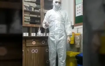 آواز خوانی دلنشین پرستار بخش آی سی یو کرونا