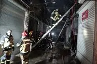 آتش سوزی در بازار قزوین؛ دو واحد تجاری خاکستر شد/ حضور به موقع آتش نشانی مانع از تلفات شد