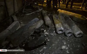 تصاویری از داخل کلینیک سینا اطهر که دیشب دچار انفجار و آتش سوزی شد