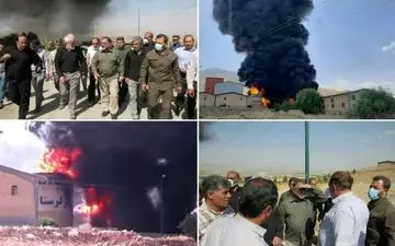 آتش‌سوزی مهیب در شهرک صنعتی دورود