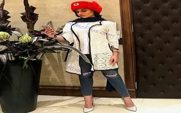کلاه و شلوار غیر معمولی و نامتعارف خانم بازیگر+ عکس