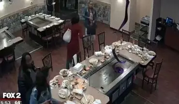 فرار دزدکی مشتریان پس از صرف غذا در رستوران! 
