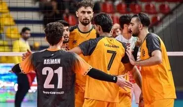 تیم والیبال شهداب یزد مقابل مهرگان مازندران شکست خورد