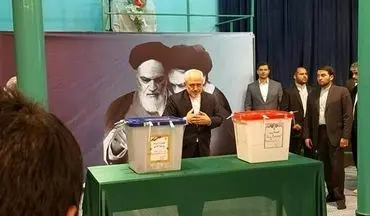 تشکر «ظریف» از حضور باشکوه ایرانیان در انتخابات ریاست‌جمهوری