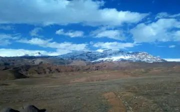 نمای زیبا و برفی از جاده "لامان" + فیلم 