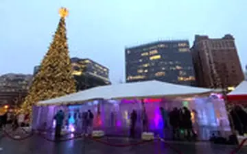 شهر یخی وسط خیابان‌های واشنگتن