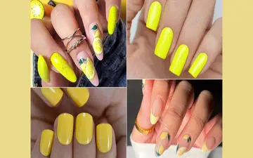 خلاقیت و جذابیت با طرح‌های ناخن زرد و لیمویی؛ ۳۵ ایده برای دیزاین ناخن‌های شما