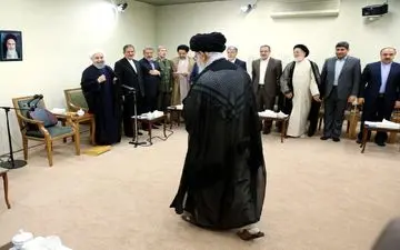 دیدار رئیس جمهور و هیئت دولت با مقام معظم رهبری