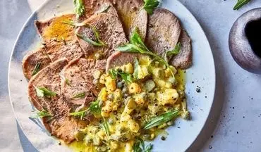 طرز تهیه خوراک زبان با قارچ و خامه + سس گریوی؛ یک غذای خاص و مجلسی