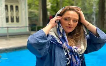 عکس منشوری نگین معتضدی همه را شوکه کرد|نگین معتضدی با استایلی نامتعارف در اکران یک فیلم