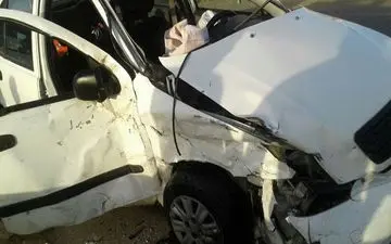 مرگ‌ دلخراش راننده سمند بر اثر برخورد با کامیون در گرگان