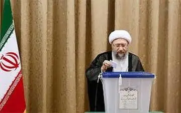 حضور رئیس قوه قضاییه در انتخابات ریاست جمهوری + فیلم