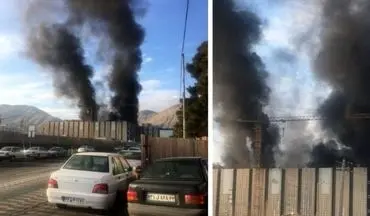 جزئیاتی از آتش‌سوزی در ساختمان «ایران مال» +عکس
