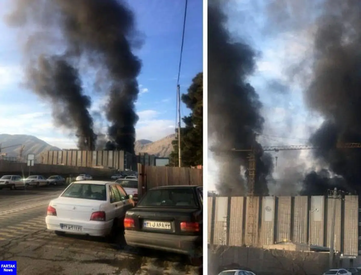 جزئیاتی از آتش‌سوزی در ساختمان «ایران مال» +عکس
