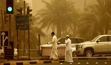 تاریک شدن ناگهانی هوا در مرز عربستان و کویت! + فیلم