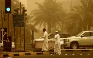 تاریک شدن ناگهانی هوا در مرز عربستان و کویت! + فیلم