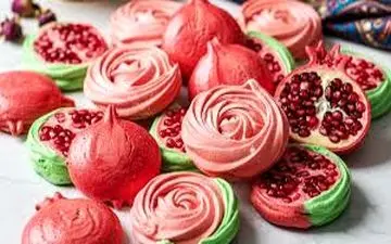 برای میز یلدات این شیرینی رو فراموش نکن| مرنگ یلدایی فوق العاده س!