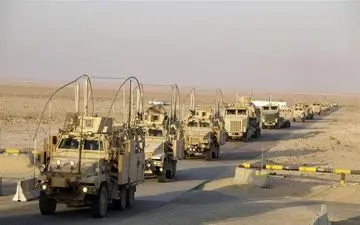 ورود کاروان کمک‌های نظامی آمریکا به حسکه در ادامه حمایت‌ از کردهای سوری