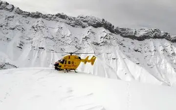 بالگرد امدادی اورژانس به یاری پسربچه‌ی اهل روستای لیمه شتاف