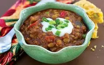 آموزش یک غذای گیاهی | طرز تهیه  خوراک عدسی و بادمجان!