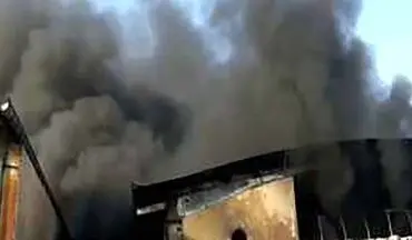 آتش سوزی بزرگ در کارخانه فوم سازی پردیس 