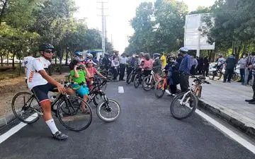 نخستین مسیر دوچرخه سواری در کرمانشاه افتتاح شد