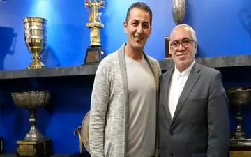 ملاقات مدیرعامل باشگاه استقلال و پرویز برومند +عکس
