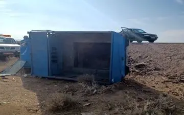 ۸ مصدوم در پی واژگونی نیسان در روستای چال آبزا