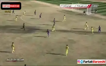 صحنه گل اول شهرداری آستارا برابر پارس جنوبی جم