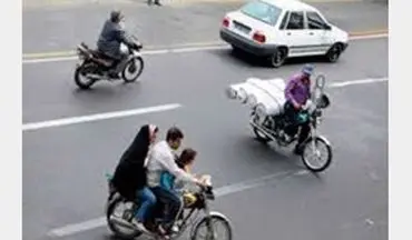 سهم موتورسواران در حوادث رانندگی در تهران