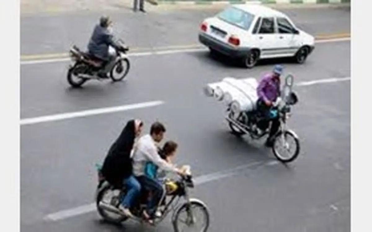 سهم موتورسواران در حوادث رانندگی در تهران