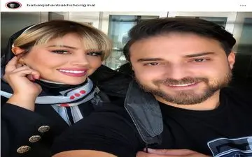 عاشقانه های بابک جهانبخش با همسر زیبایش در جزیره کیش + عکس