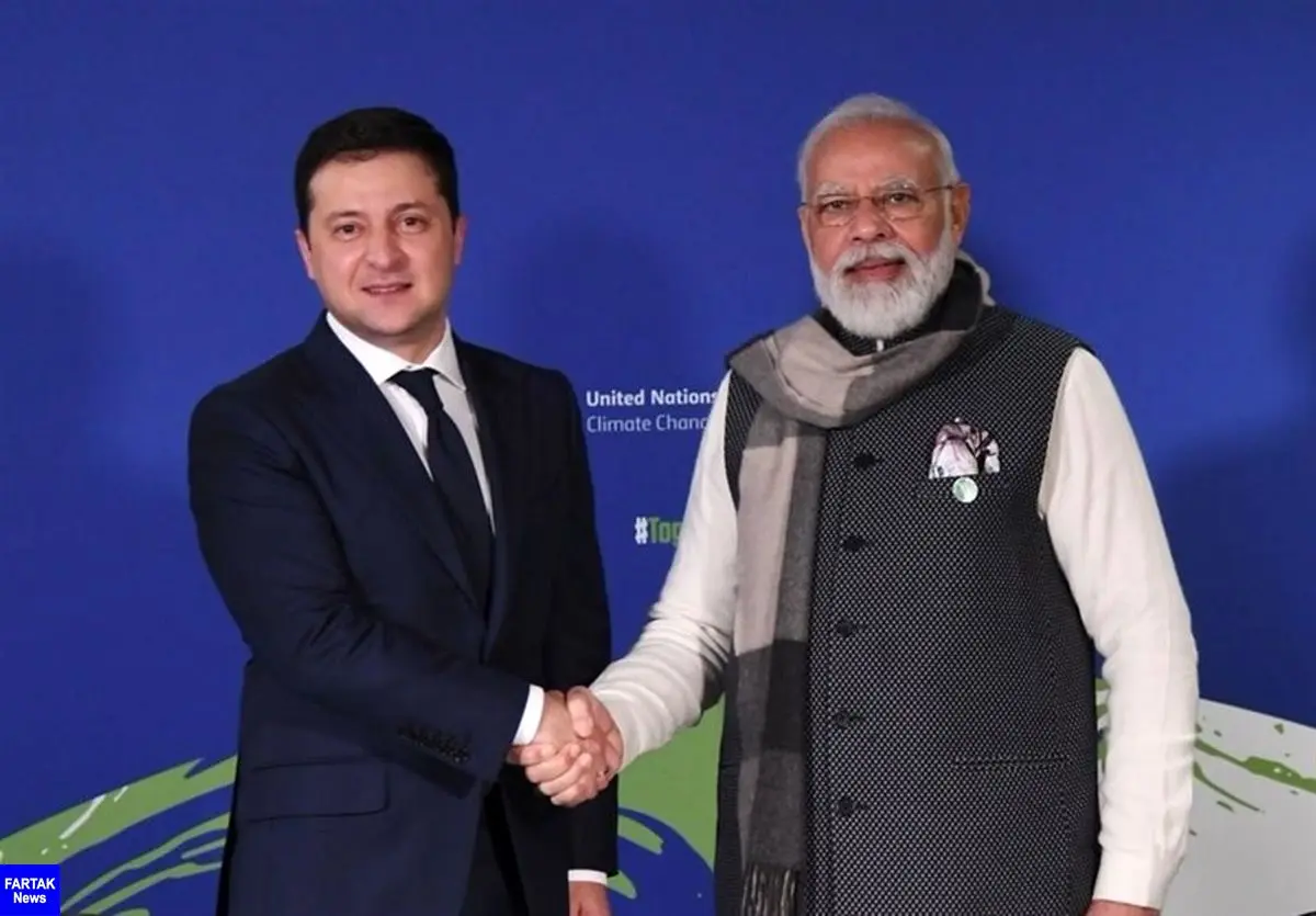  درخواست زلنسکی از نخست وزیر هند برای کمک به «فرمول صلح» 
