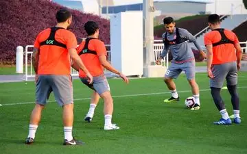 برگزاری تمرینات یاران پورعلی‌گنجی در گروه‌های چهار نفره
