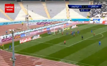 گل اول استقلال به ایرانجوان (مجید حسینی) + فیلم