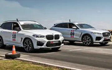 نبرد غول های بی‌ام‌و و جگوار در پیست مسابقه