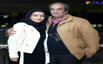 عکسی دیده نشده از خانم بازیگر مشهور و پدرش