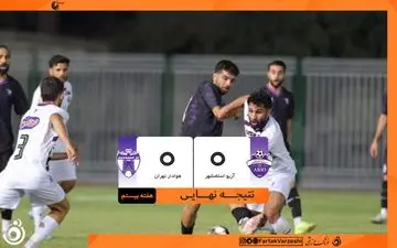 تساوی بی‌حاصل آریو اسلامشهر و هوادار تهران؛ نارضایتی دو تیم از تقسیم امتیازات