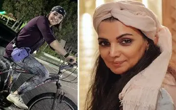 الهام پاوه‌نژاد و همسر سردار آزمون در سالن زیبایی + عکس