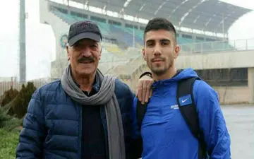 سعید راد و نوه فوتبالیستش