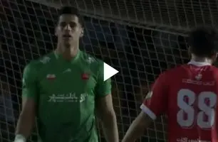سیو تماشایی نیازمند که مانع گلزنی فولاد شد + ویدئو