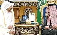دیدار ملک سلمان با نخست وزیر قطر در ریاض