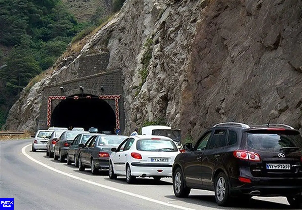محور کرج چالوس موقتاً یکطرفه شد/ ترافیک سنگین در  آزادراه قزوین -کرج محدوده پل حصارک
