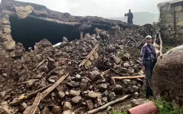 لحظه وقوع زلزله ۵.۷ ریشتری در شرق ترکیه + فیلم